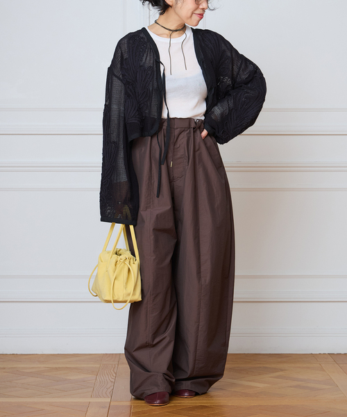 IENA LA BOUCLE(イエナラブークル)の「IENA LA BOUCLE メッシュテープ刺繍ジャケット(その他アウター・レディース・ブラック・FREE)」の8枚目の写真