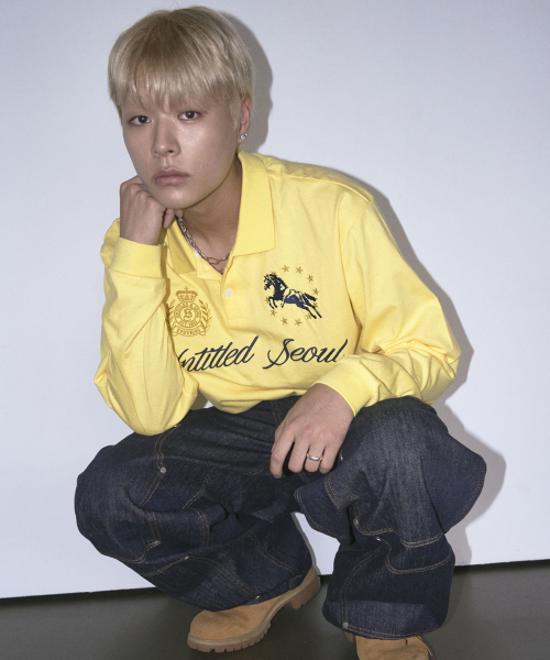 UNTITLED SEOUL(アンタイトル ソウル)の「アンタイトルクレストポロロングスリーブイエロー(ポロシャツ・レディース・その他・LARGE/MEDIUM/SMALL)」の2枚目の写真