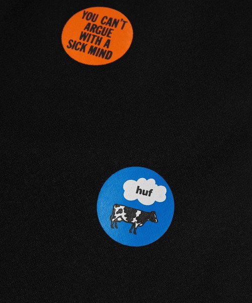 HUF(ハフ)の「OLYMPIA OPEN HEM SWEATPANT(スウェットパンツ・メンズ・ブラック・XL/L/M/S)」の2枚目の写真