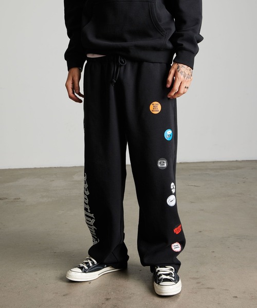HUF(ハフ)の「OLYMPIA OPEN HEM SWEATPANT(スウェットパンツ・メンズ・ブラック・XL/L/M/S)」の9枚目の写真