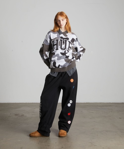 HUF(ハフ)の「OLYMPIA OPEN HEM SWEATPANT(スウェットパンツ・メンズ・ブラック・XL/L/M/S)」の10枚目の写真