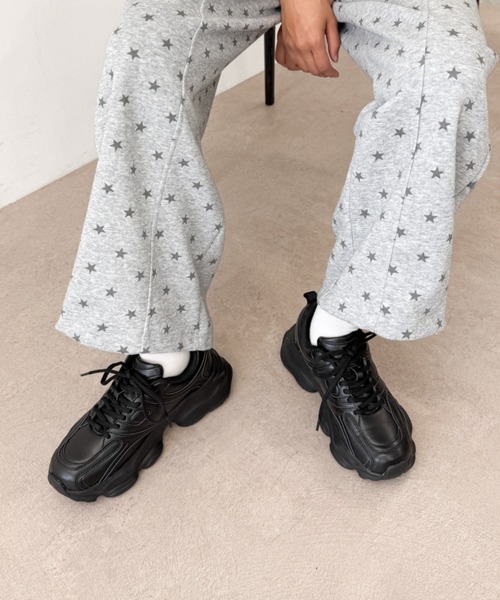 WEGO(ウィゴー)の「WEGO/ウェーブソールダッドスニーカー(スニーカー・レディース・ホワイト/ブラック・MEDIUM/LARGE/SMALL)」の18枚目の写真