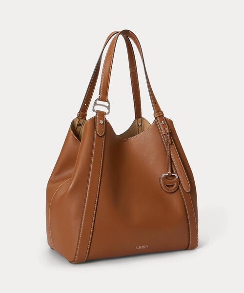 LAUREN RALPH LAUREN（ローレン ラルフ ローレン）の「ナッパ レザー ラージ Tasha トート バッグ（トートバッグ・レディース・ブラウン・ONE）」の2枚目の写真