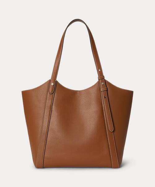 LAUREN RALPH LAUREN（ローレン ラルフ ローレン）の「ナッパ レザー ラージ Tasha トート バッグ（トートバッグ・レディース・ブラウン・ONE）」の3枚目の写真