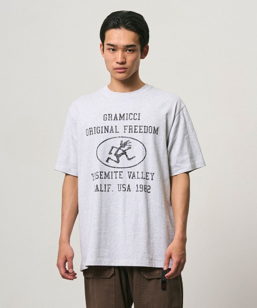 Gramicci（グラミチ）の「YOSEMITE VALLEY TEE｜ヨセミテバレーTシャツ（Tシャツ/カットソー・メンズ・ネイビー/ブラック系その他/アッシュ/イエロー系その他・S/L/XL/2XL/M）」の3枚目の写真