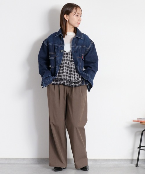 cepo（セポ）の「〈セットアイテム〉チェックベスト＋ロングスリーブカットソー（ベスト・レディース・ブラック系/レッド系・M）」の11枚目の写真