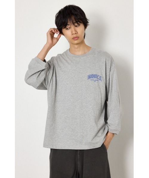 RODEO CROWNS WIDE BOWL(ロデオクラウンズワイドボウル)の「Knit Cap トップス(Tシャツ/カットソー・メンズ・杢グレー/ベージュ/ホワイト・LARGE/MEDIUM)」の2枚目の写真