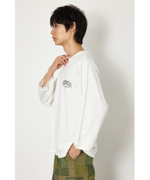 RODEO CROWNS WIDE BOWL(ロデオクラウンズワイドボウル)の「Knit Cap トップス(Tシャツ/カットソー・メンズ・杢グレー/ベージュ/ホワイト・LARGE/MEDIUM)」の4枚目の写真