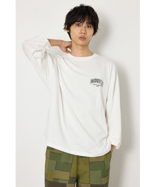RODEO CROWNS WIDE BOWL(ロデオクラウンズワイドボウル)の「Knit Cap トップス(Tシャツ/カットソー・メンズ・杢グレー/ベージュ/ホワイト・LARGE/MEDIUM)」の5枚目の写真