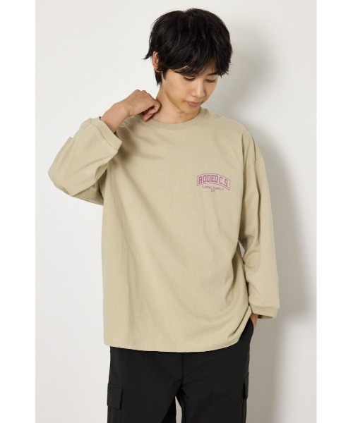 RODEO CROWNS WIDE BOWL(ロデオクラウンズワイドボウル)の「Knit Cap トップス(Tシャツ/カットソー・メンズ・杢グレー/ベージュ/ホワイト・LARGE/MEDIUM)」の9枚目の写真