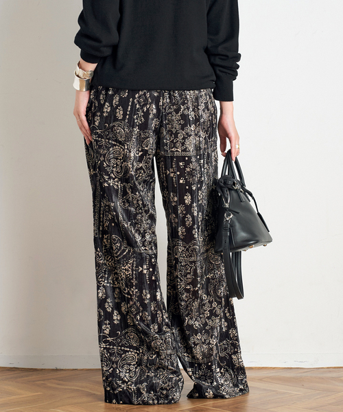 Couture d'adam(クチュールドアダム)の「【COUTURE D'ADAM】別注Bandana Collage Easy Pants(その他パンツ・レディース・ブラック・FREE)」の3枚目の写真