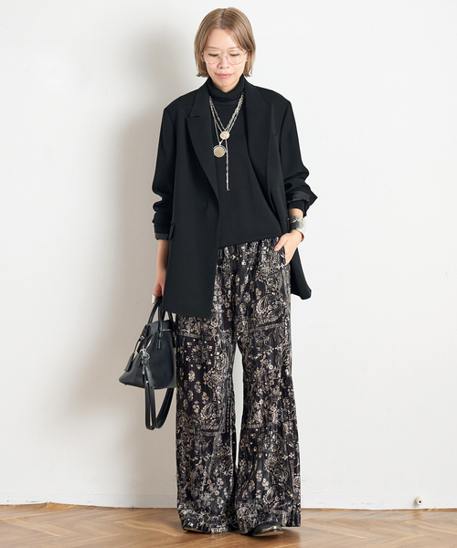 Couture d'adam(クチュールドアダム)の「【COUTURE D'ADAM】別注Bandana Collage Easy Pants(その他パンツ・レディース・ブラック・FREE)」の4枚目の写真