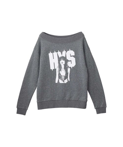 HYSTERIC GLAMOUR（ヒステリックグラマー）の「HYSTERIC SPIKE LOGO WOMAN スウェット（スウェット・レディース・ブラウン/パープル/ブラック・FREE）」の2枚目の写真