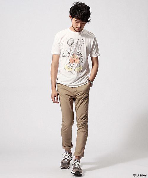 BEAMS(ビームス)の「JUNK FOOD×BEAMS / 別注 MICKEY②(Tシャツ/カットソー・メンズ・ホワイト/ブラック・LARGE/X-SMALL/SMALL/MEDIUM)」の3枚目の写真
