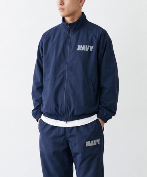 HOUSTON(ヒューストン)の「【UT213】【U.S. NAVY/ユーエス ネイビー】米海軍 NYLON TRAINING JACKET NAVY-008(ナイロンジャケット・レディース・ネイビー/ブラック・LARGE/MEDIUM)」の2枚目の写真