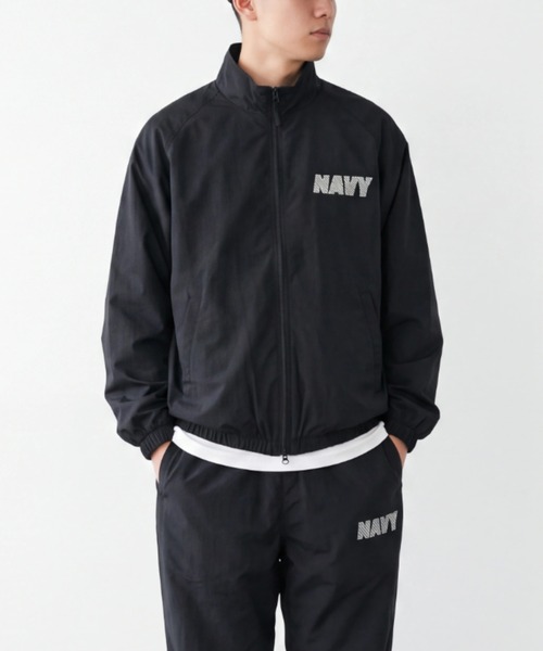 HOUSTON(ヒューストン)の「【UT213】【U.S. NAVY/ユーエス ネイビー】米海軍 NYLON TRAINING JACKET NAVY-008(ナイロンジャケット・レディース・ネイビー/ブラック・LARGE/MEDIUM)」の1枚目の写真