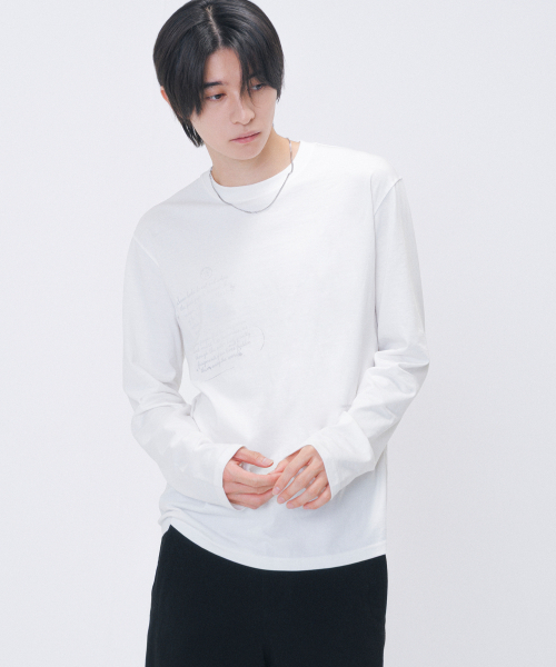 MISEKISEOUL MEN(ミセキソウルメンズ)の「Post card long sleeve IVORY(Tシャツ/カットソー・メンズ・その他・1/2/3)」の1枚目の写真