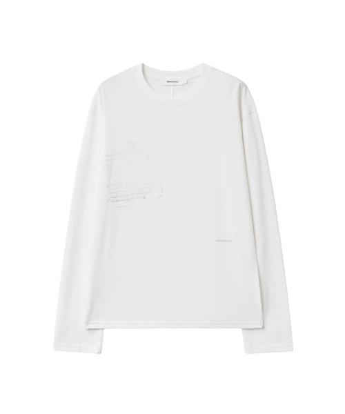 MISEKISEOUL MEN(ミセキソウルメンズ)の「Post card long sleeve IVORY(Tシャツ/カットソー・メンズ・その他・1/2/3)」の2枚目の写真