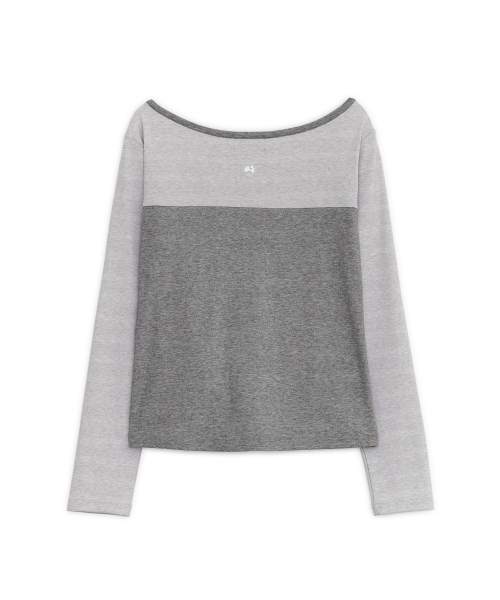 HUG YOUR SKIN（ハグユアスキン）の「ノルディック バケーション ヘンリーネックTシャツ（グレー）（Tシャツ/カットソー・レディース・その他・FREE）」の3枚目の写真