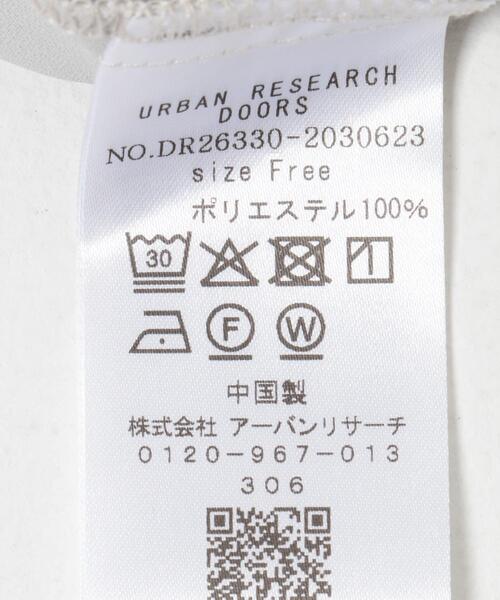 URBAN RESEARCH DOORS(アーバンリサーチドアーズ)の「『一部WEB限定カラー』リボンポイントタックブラウス(シャツ/ブラウス・レディース・ドット/ライトグレー/オフホワイト・FREE)」の6枚目の写真