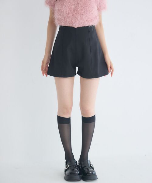 ems excite（エムズエキサイト）の「ハイウエストショートパンツ（その他パンツ・レディース・ブラック/チャコールグレー/ナチュラル・FREE）」の4枚目の写真