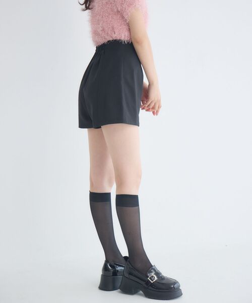ems excite（エムズエキサイト）の「ハイウエストショートパンツ（その他パンツ・レディース・ブラック/チャコールグレー/ナチュラル・FREE）」の6枚目の写真