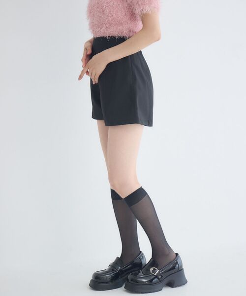 ems excite（エムズエキサイト）の「ハイウエストショートパンツ（その他パンツ・レディース・ブラック/チャコールグレー/ナチュラル・FREE）」の7枚目の写真