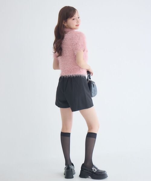 ems excite（エムズエキサイト）の「ハイウエストショートパンツ（その他パンツ・レディース・ブラック/チャコールグレー/ナチュラル・FREE）」の10枚目の写真