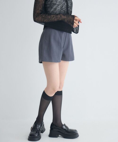 ems excite（エムズエキサイト）の「ハイウエストショートパンツ（その他パンツ・レディース・ブラック/チャコールグレー/ナチュラル・FREE）」の12枚目の写真