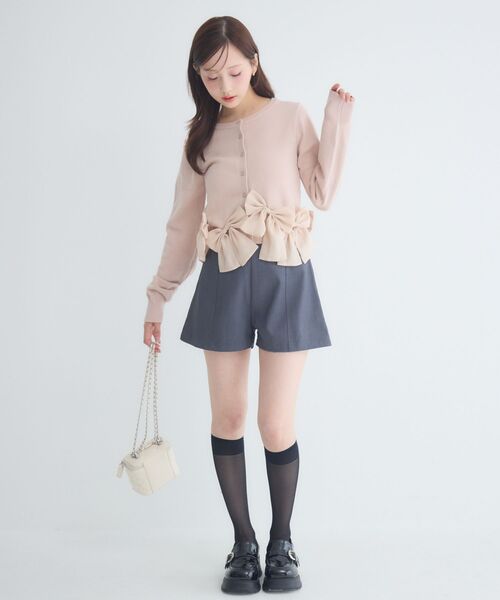 ems excite（エムズエキサイト）の「ハイウエストショートパンツ（その他パンツ・レディース・ブラック/チャコールグレー/ナチュラル・FREE）」の15枚目の写真