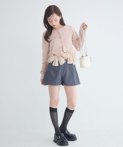 ems excite（エムズエキサイト）の「ハイウエストショートパンツ（その他パンツ・レディース・ブラック/チャコールグレー/ナチュラル・FREE）」の17枚目の写真