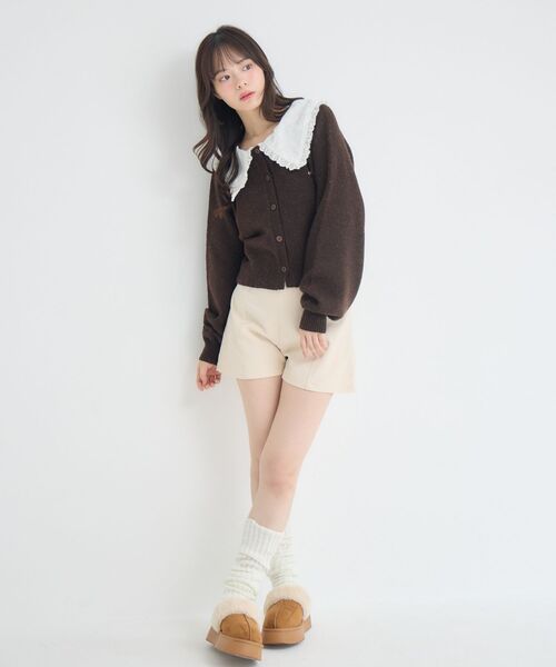 ems excite（エムズエキサイト）の「ハイウエストショートパンツ（その他パンツ・レディース・ブラック/チャコールグレー/ナチュラル・FREE）」の21枚目の写真