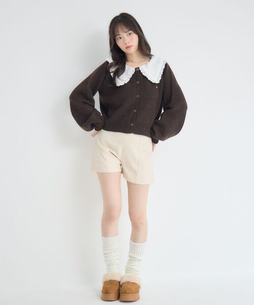 ems excite（エムズエキサイト）の「ハイウエストショートパンツ（その他パンツ・レディース・ブラック/チャコールグレー/ナチュラル・FREE）」の22枚目の写真