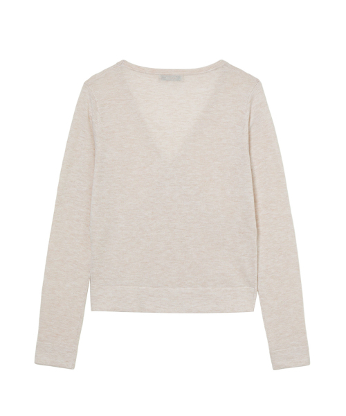 DEINET(ダイニット)の「V-NECK METAL KNIT IN IVORY(ニット/セーター・レディース・その他・FREE)」の2枚目の写真