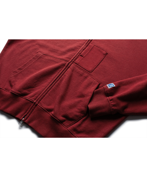THE RESQ（ザーレスキュー）の「CLASSIC PATINA SWEAT TRACK JACKET [VINTAGE CRIMSON]（ナイロンジャケット・レディース・その他・MEDIUM/X-LARGE/LARGE）」の6枚目の写真
