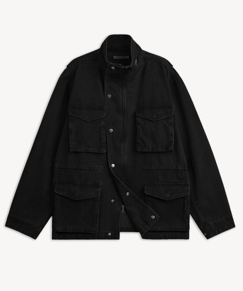 EXCONTAINER（エックスコンテナ）の「M65 ヴィンテージフィールドジャケット (BLACK)（ミリタリージャケット・メンズ・その他・LARGE/X-LARGE/MEDIUM）」の2枚目の写真