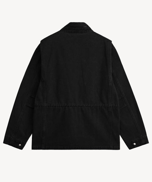 EXCONTAINER（エックスコンテナ）の「M65 ヴィンテージフィールドジャケット (BLACK)（ミリタリージャケット・メンズ・その他・LARGE/X-LARGE/MEDIUM）」の3枚目の写真