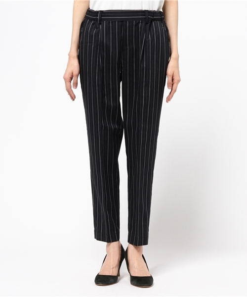 ikka(イッカ)の「9分丈TRPUテーパードパンツ(その他パンツ・レディース・スモークグレー/ネイビー/ベージュ・LARGE/MEDIUM)」の6枚目の写真