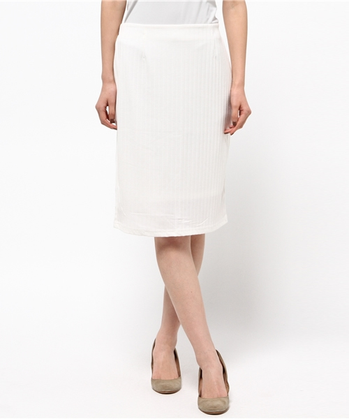 REAL CUBE(リアルキューブ)の「【30周年記念価格】REAL CUBE リブストライプセットアップ(ワンピース・レディース・オフホワイト/チャコール/ネイビー・38/36)」の10枚目の写真