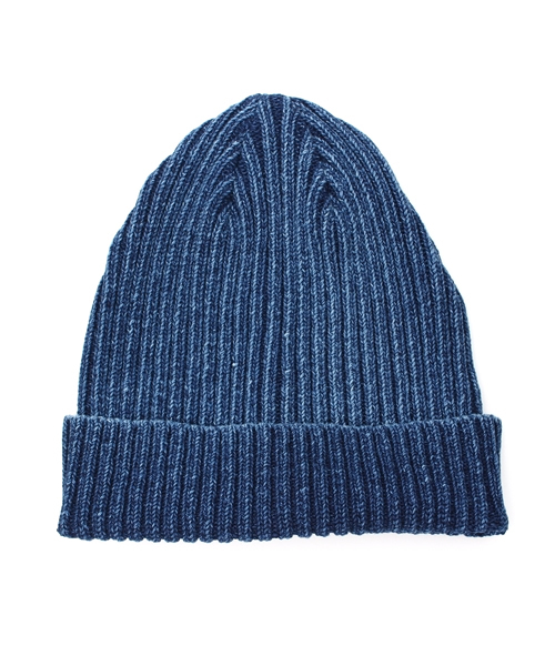 RAGEBLUE（レイジブルー）の「インディゴライクワッチ/720228（ニットキャップ/ビーニー・メンズ・ブルー系その他/ブルー/ネイビー・FREE）」の2枚目の写真