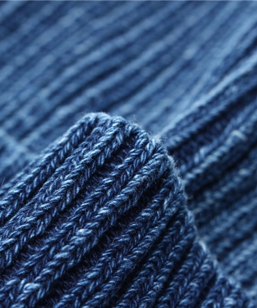 RAGEBLUE（レイジブルー）の「インディゴライクワッチ/720228（ニットキャップ/ビーニー・メンズ・ブルー系その他/ブルー/ネイビー・FREE）」の6枚目の写真