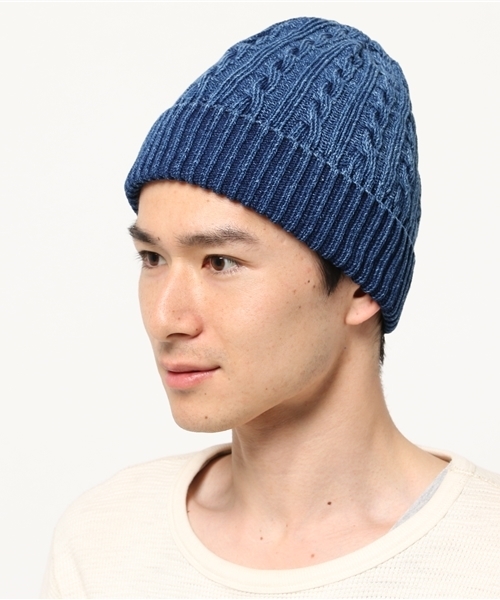 RAGEBLUE（レイジブルー）の「インディゴライクワッチ/720228（ニットキャップ/ビーニー・メンズ・ブルー系その他/ブルー/ネイビー・FREE）」の7枚目の写真