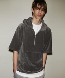 MONKEY TIME | ＜monkey time＞ ∴ ベロア ハーフジップ フーディー◆(パーカー)