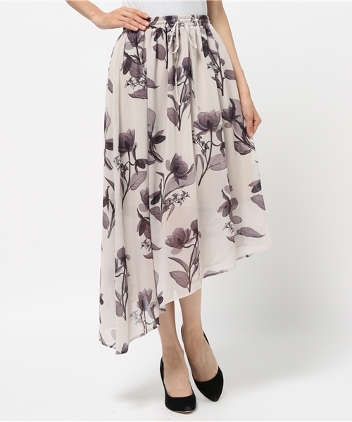 MOUSSY（マウジー）の「CLEAR FLOWER LONG SK/F（スカート・レディース・ベージュ系その他/ブラック系その他・FREE）」の11枚目の写真