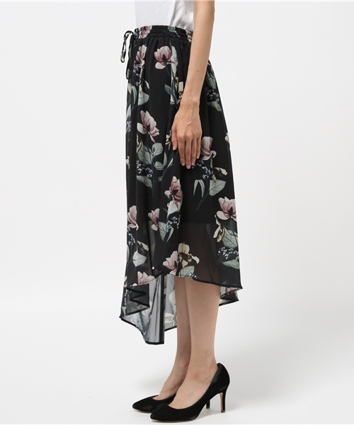MOUSSY（マウジー）の「CLEAR FLOWER LONG SK/F（スカート・レディース・ベージュ系その他/ブラック系その他・FREE）」の4枚目の写真