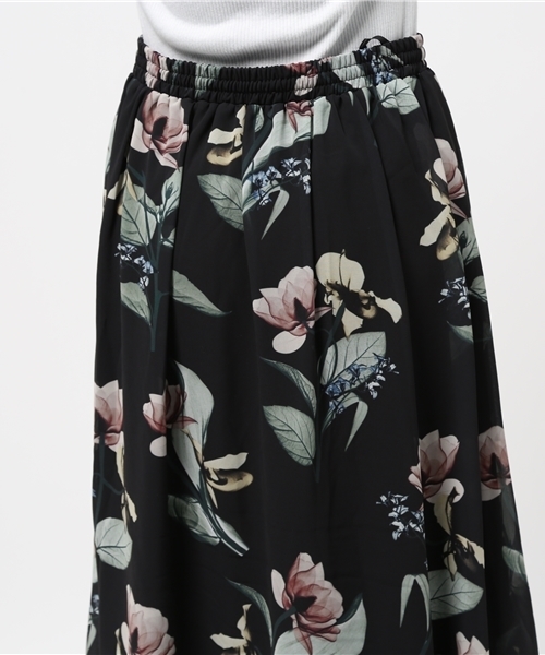 MOUSSY（マウジー）の「CLEAR FLOWER LONG SK/F（スカート・レディース・ベージュ系その他/ブラック系その他・FREE）」の7枚目の写真