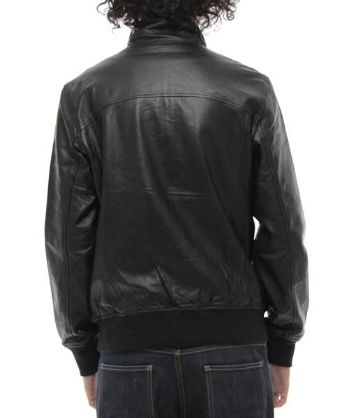 green label relaxing（グリーンレーベルリラクシング）の「レザー ZIPブルゾン GLM01（ブルゾン・メンズ・ブラック/ダークブラウン・SMALL/MEDIUM/LARGE）」の4枚目の写真