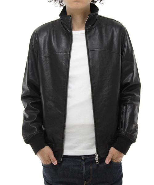 green label relaxing（グリーンレーベルリラクシング）の「レザー ZIPブルゾン GLM01（ブルゾン・メンズ・ブラック/ダークブラウン・SMALL/MEDIUM/LARGE）」の5枚目の写真