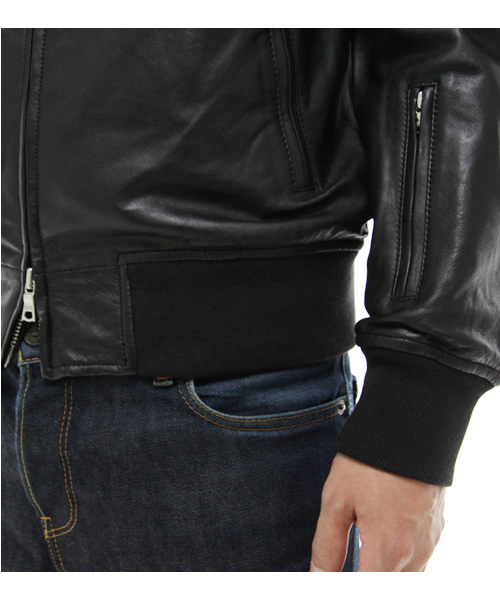 green label relaxing（グリーンレーベルリラクシング）の「レザー ZIPブルゾン GLM01（ブルゾン・メンズ・ブラック/ダークブラウン・SMALL/MEDIUM/LARGE）」の7枚目の写真