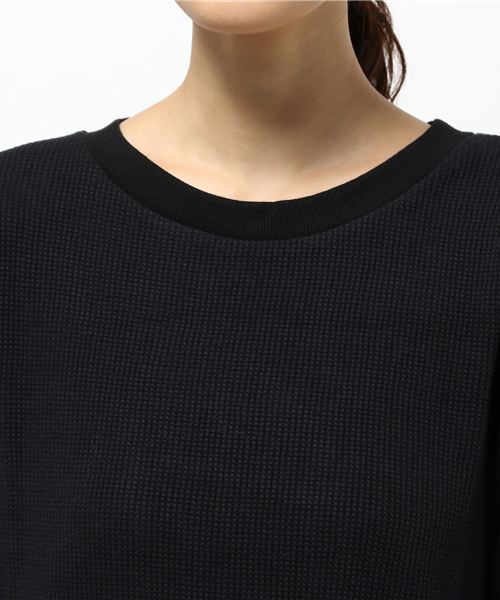 N.（N. Natural Beauty Basic）（エヌエヌナチュラルビューティーベーシック）の「ワッフルワンピース（ワンピース・レディース・ベージュ/ブラック/カーキ/グレー・MEDIUM）」の9枚目の写真